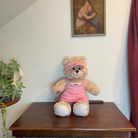 Build-A-Bear Bear With Pink Outfit - Picture 1 of 9